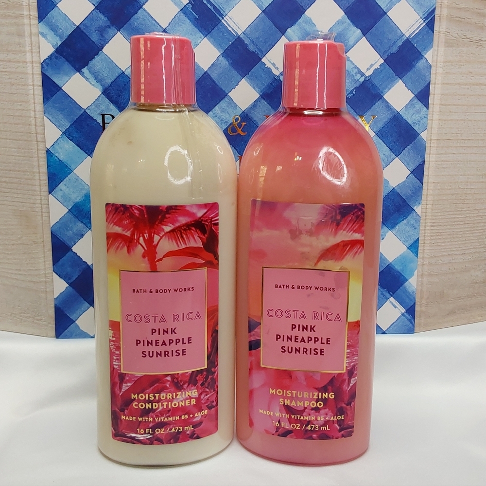 Bath & Body Works Pink Pineapple Sunrise Shampoo and Conditioner Set - Picture 3 of 16